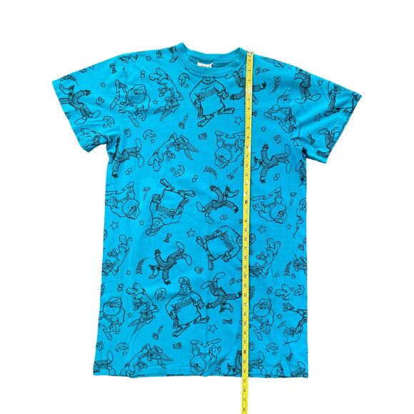 Vintage 1994 Looney Tunes University of Hawaii Large Blue Sleep Shirt USA Made - Picture 6 of 7